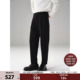冬季 黑色裤 久穿如新加厚休闲裤 男士 子 德国机织四面弹一体织绒