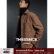 式 THESSNCE 格纹绗棉通勤贴袋翻领衬衫 夹克外套男秋冬