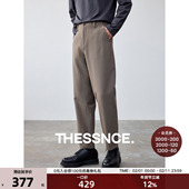 THESSNCE 休闲裤 简约高织连腰四面弹菠萝纹微合体锥形男士 冬季