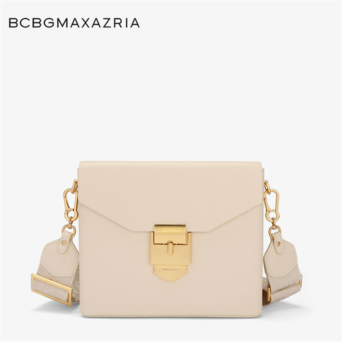 BCBGMAXAZRIA新款头层牛皮小方包