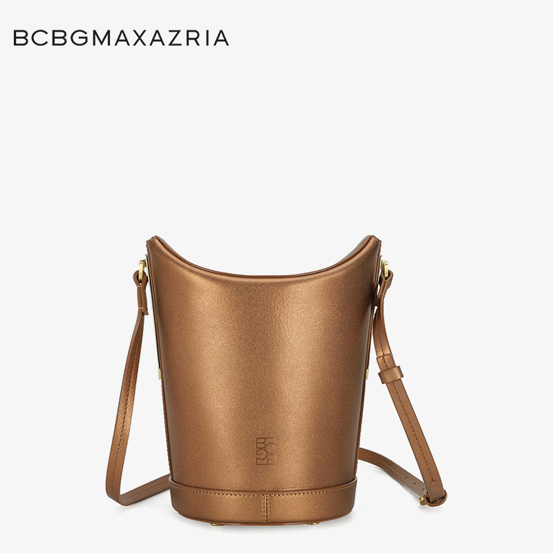 【总统夫人同款品牌】BCBG轻奢牛皮真皮水桶包女夏雅丹风圣诞礼物,箱包皮具/热销女包/男包,水桶包,淘宝优惠券,粉丝福利购,淘宝优惠卷