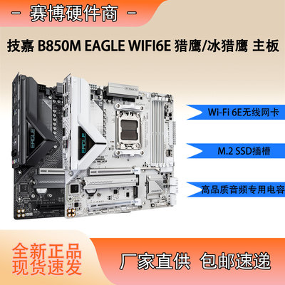 技嘉B850M猎鹰/冰猎鹰带WiFiDDR5