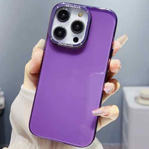 适用iphone15手机壳PC透明苹果15pro轻奢风14小众13硬壳12代发13p
