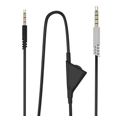 适用于罗技Astro A10 A40 A30耳机线 灰色头滑轮带调音开关音频线