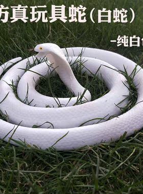 【环保软胶】新款仿真玩具蛇软胶大白蛇吓人假蛇整人仿真眼镜蛇批