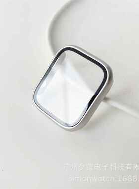 适用于苹果手表iwatch87654321星光色PC一体壳膜钻全包半包保护壳