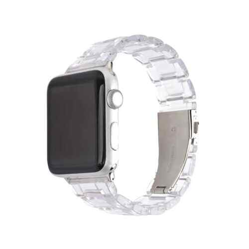 适用于苹果iwatch1-7代se新款pc透明冰川限定表带 量大从优