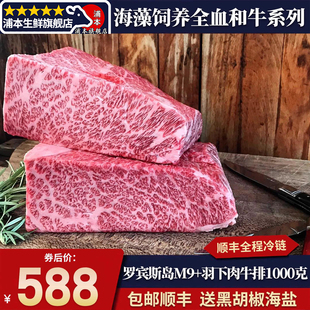 包邮2斤罗宾斯岛m9+羽下肉Robbins Island纯血和牛海藻牛无骨清真