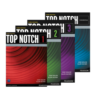 培生英语原版进口欧美主流教材 Top Notch 3E F123级套装(学生书+练习册)教师用书高中大学成人经典教材 英语交际课程 托福教材