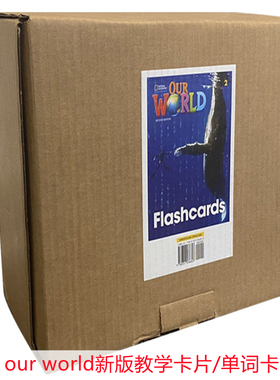美国国家地理少儿Our World原版进口正版教材starter/1/2/3/教学卡片单词卡
