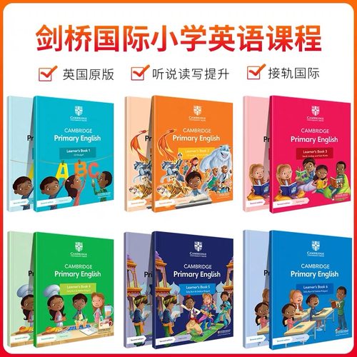 第二版Cambridge Primary English Learner's Book 1/2/3/4/5/6级学生书/练习册 (含在线账号) 剑桥国际小学英语课程
