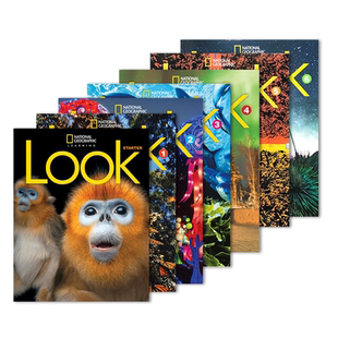 正版美国国家地理出版社Look Starter/1/2/3/4/5/6 级学生书+练习册 6-12岁小学英语综合性教材词汇语法自然拼读 原版进口