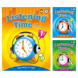 正版 小学生英语听力练习 Listening Time 123级学生书 听写练习册 带APP 暑假寒假短期英语课程教材 原版进口