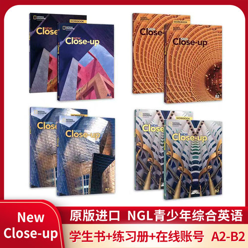New Close up美国国家地理出版社中小学听说读写阅读真实世界故事全球性话题原版进口青少年英语综合教材