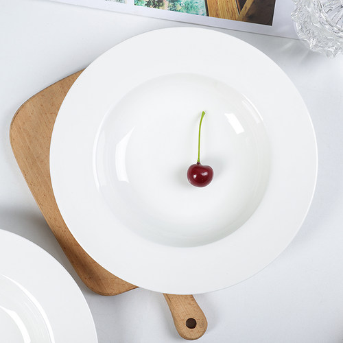 西餐盘景德镇骨瓷创意圆形微波炉