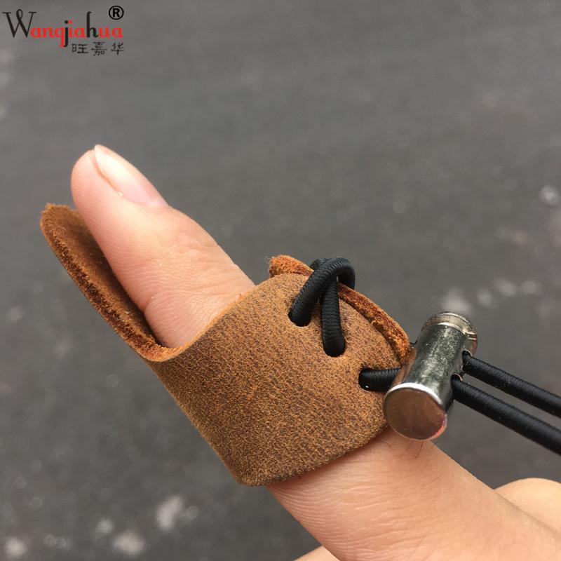 弓箭护指射箭护手蒙古式扳指单护指反曲弓拇指牛皮护指弓防护器具