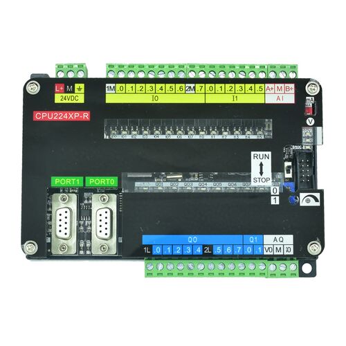 国产plc工控板S7-200cn可编程控制器CPU224XP带模拟量简易板式plc
