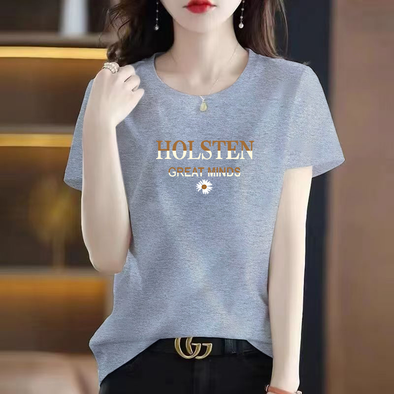 2025休闲女装胖mm短袖纯棉T恤