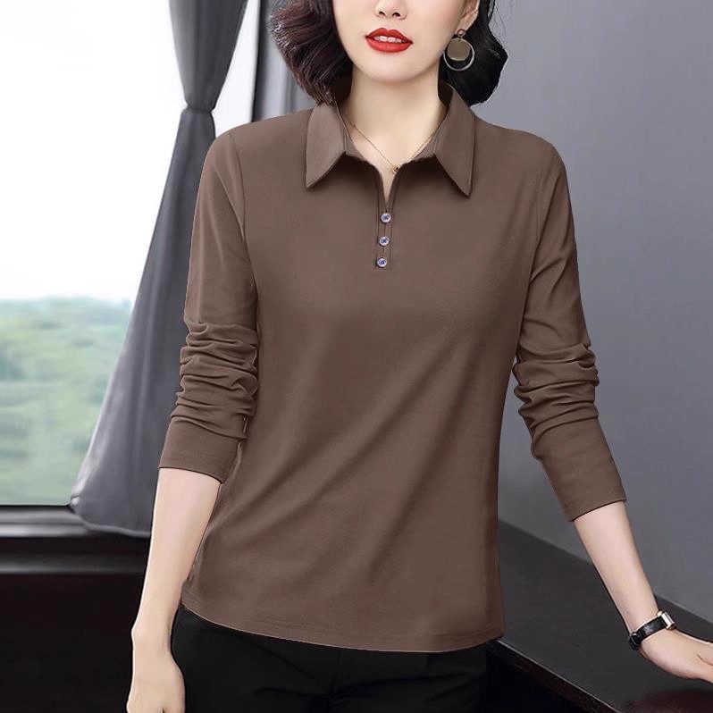 新款时尚POLO衫洋气宽松减龄