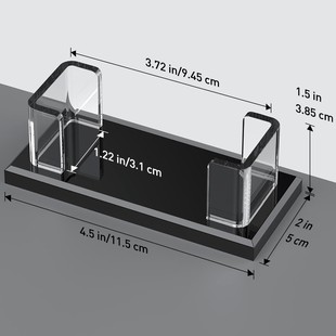 名片盒桌面卡片夹大容量卡片盒子收纳盒高档名片展示架亚克力名片座名片架定制