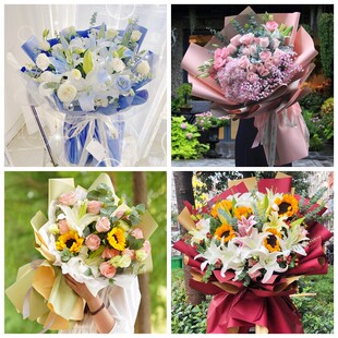 北京朝阳区建外朝外呼家楼同城鲜花店情人玫瑰百合送朋友长辈老婆