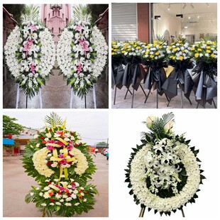 榆林市米脂县子洲县佳县花圈白事丧事花篮葬礼殡葬鲜花同城店配送