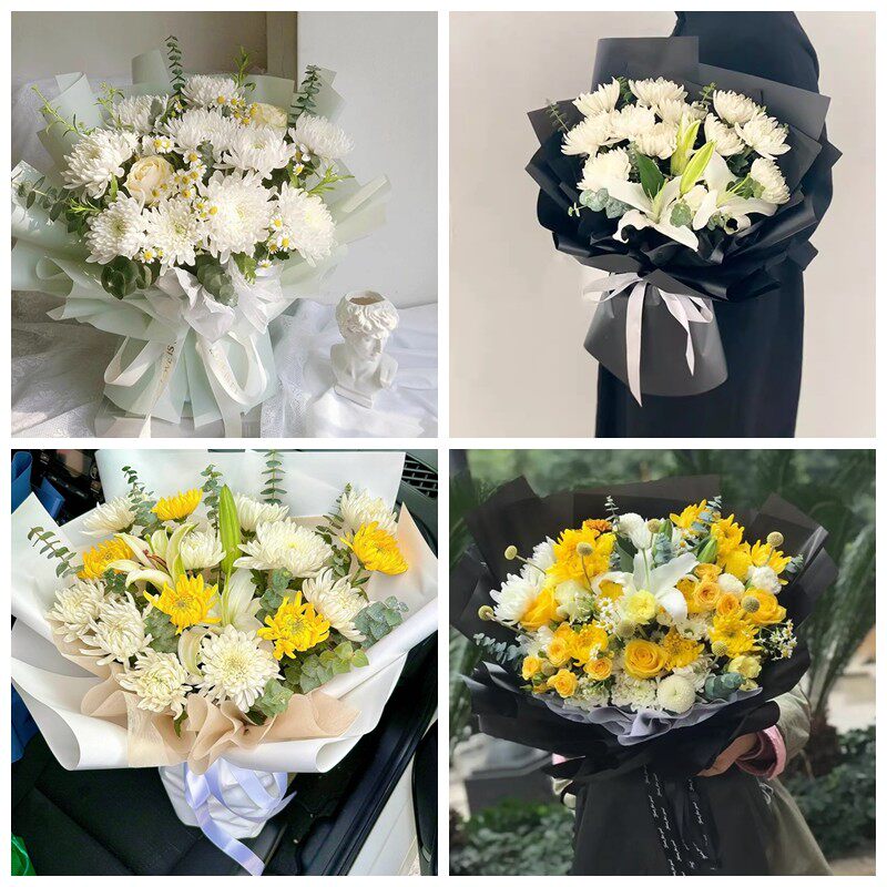 郑州市中原区管城区上街区菊花鲜花同城配送清明上坟扫墓祭奠悼念