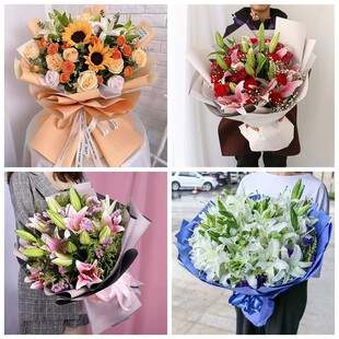 桂林市七星区雁山区临桂区同城鲜花店情人玫瑰百合送朋友长辈老婆