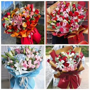 上海市青浦区重固镇白鹤镇同城鲜花店情人玫瑰百合送朋友长辈老婆