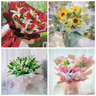 承德市丰宁县鹰手营子矿区同城鲜花店生日玫瑰百合送朋友长辈老婆