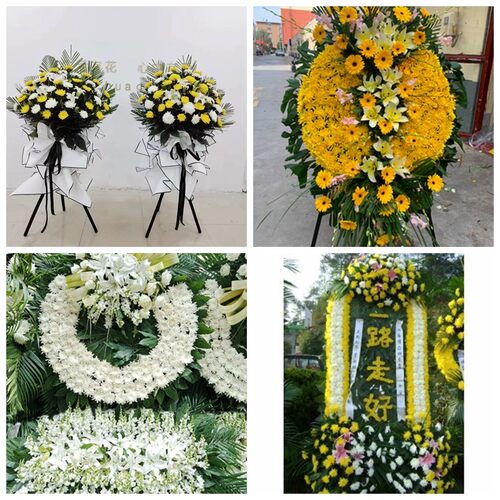 青岛即墨区胶州平度莱西市花圈白