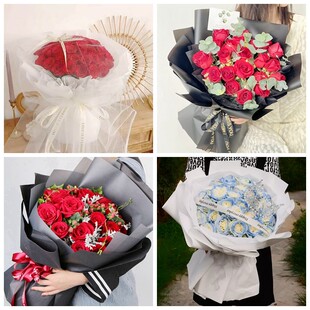 云浮市云城区云安区情人节碎冰蓝红玫瑰花束同城鲜花店表白女朋友