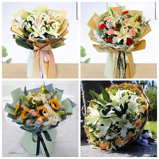 菏泽市单县巨野县成武县同城鲜花店生日玫瑰百合配送朋友长辈老婆
