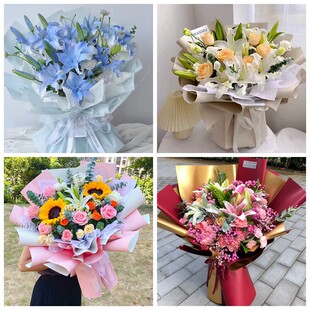 牡丹江西安区海林市宁安市同城鲜花店情人玫瑰百合送朋友长辈老婆