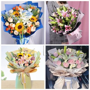 银川市灵武市永宁县贺兰县同城鲜花店情人玫瑰百合送朋友长辈老婆