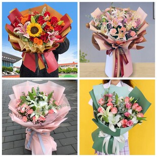 崇左市江州区凭祥市扶绥县同城鲜花店情人玫瑰百合送朋友长辈老婆