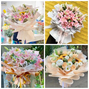 玉树州曲麻莱治多县囊谦县同城鲜花店情人玫瑰百合送朋友长辈老婆