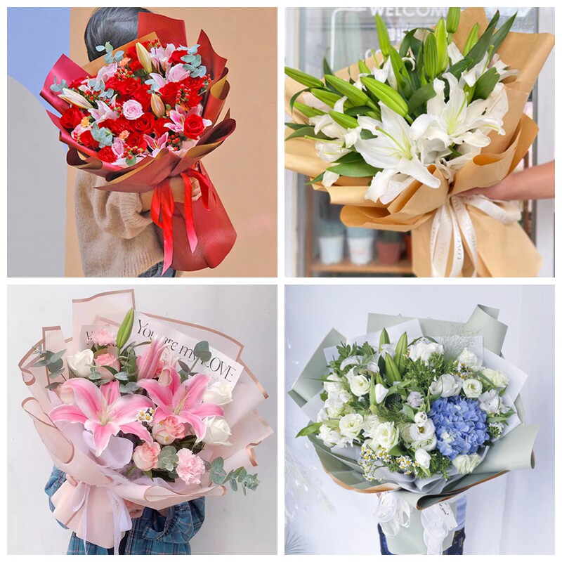 郑州市郑东新区新郑市同城鲜花店生日玫瑰百合送朋友长辈老婆爱人