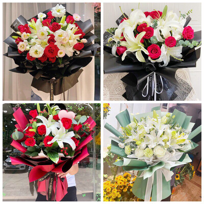 江门市江海区蓬江区新会区同城鲜花店圣诞节玫瑰百合送朋友长辈老