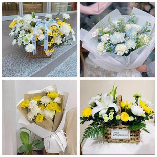 杭州市拱墅区西湖区滨江区菊花鲜花同城配送清明上坟扫墓祭奠悼念