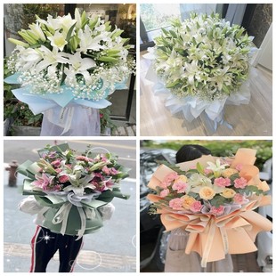 北京通州区中仓新华北苑街同城鲜花店情人玫瑰百合送朋友长辈老婆