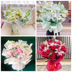 黔南州平塘县长顺县独山县同城鲜花店情人玫瑰百合送朋友长辈老婆