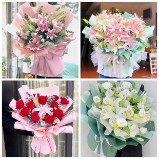 湘潭县易俗河湘乡市韶山市同城鲜花店情人玫瑰百合送朋友长辈老婆