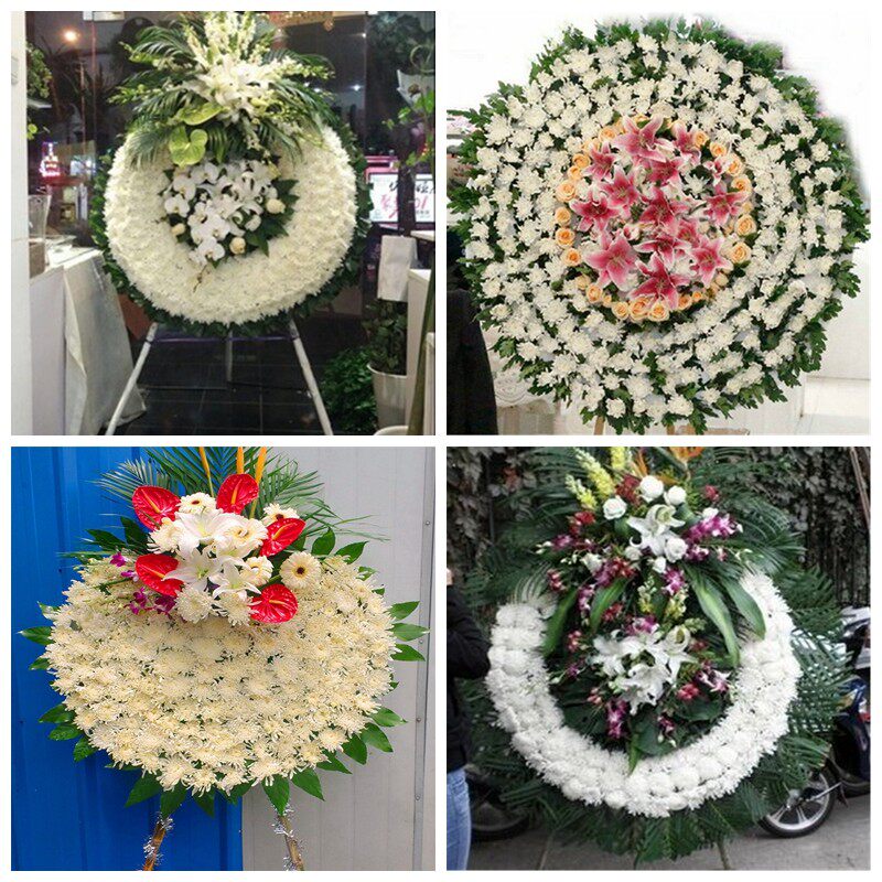 邯郸广平馆陶县曲周县魏县花圈白事丧事花篮葬礼殡葬鲜花同城店送 - 实物图
