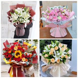 咸阳市兴平市泾阳县长武县乾县同城鲜花店情人玫瑰百合送朋友长辈