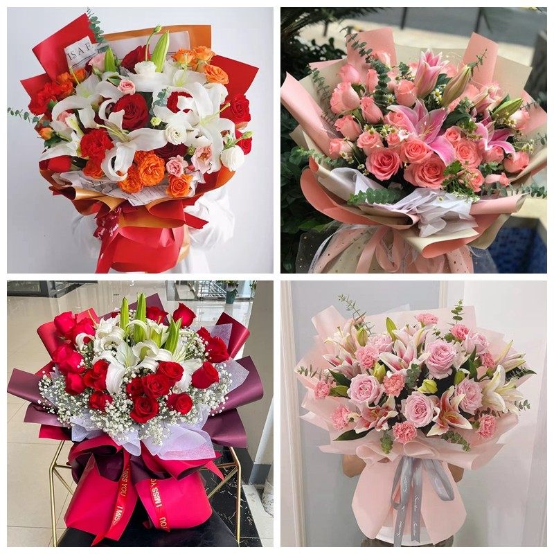 青岛即墨区胶州市平度市莱西市同城鲜花店生日玫瑰百合送朋友长辈