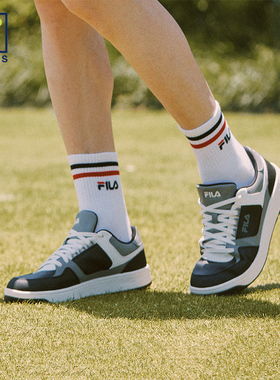 FILA 斐乐官方TARGA 1+网球生活鞋男2025秋新款圆盾鞋运动鞋板鞋