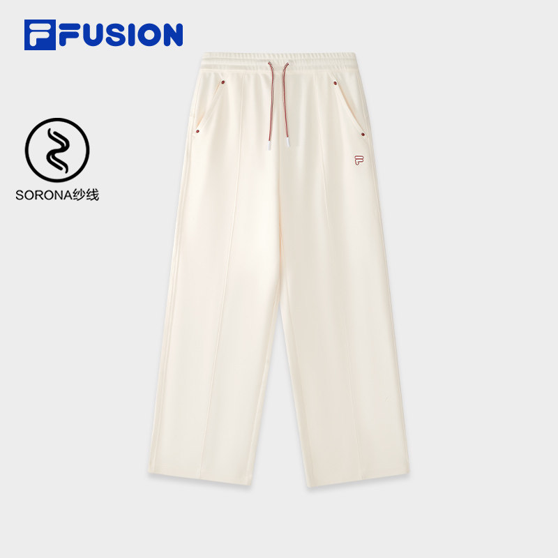 FILA FUSION斐乐潮牌针织长裤女2026春季新款时尚宽松休闲直筒裤,运动服/休闲服装,运动长裤,淘宝优惠券,粉丝福利购,淘宝优惠卷