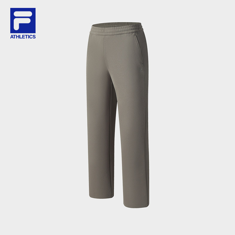 FILA 斐乐官方男士针织长裤2025秋季新款健身运动简约宽松直口裤