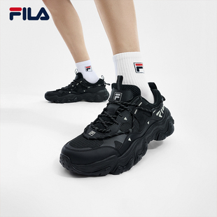 猫爪鞋 5代夏季 黑色鞋 FILA 休闲鞋 运动鞋 子男鞋 斐乐官方老爹鞋